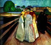 Edvard Munch pa bron oil painting on canvas